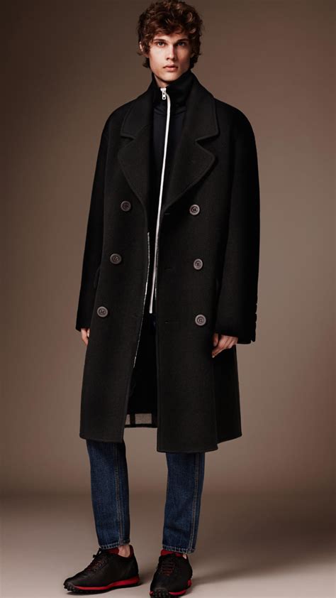 burberry coats mens|burberry men's wool overcoat.